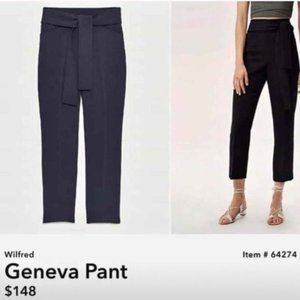 Aritzia Wilfred Black Geneva Pants Sz 4